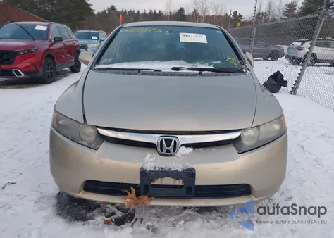 2008 Honda Civic Lx z USA, uszkodzony, nr VIN 1HGFA16538L069633